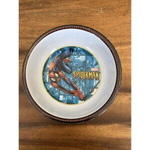 Vintage Spiderman Zak Designs Kids Melamine Cereal Breakfast Bowl